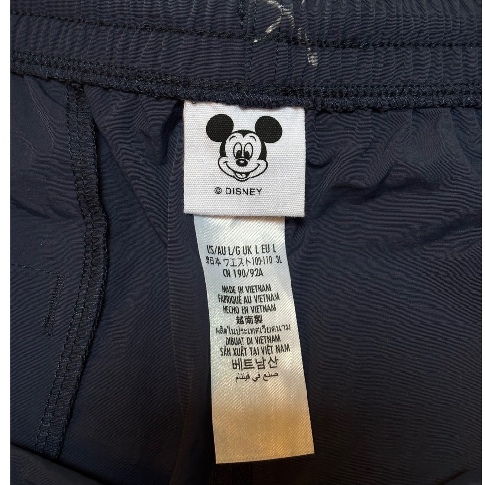 NWT Disneyland Mens Dark Navy Blue Mickey Mouse Swim Board Shorts Size Large - Picture 4 of 9